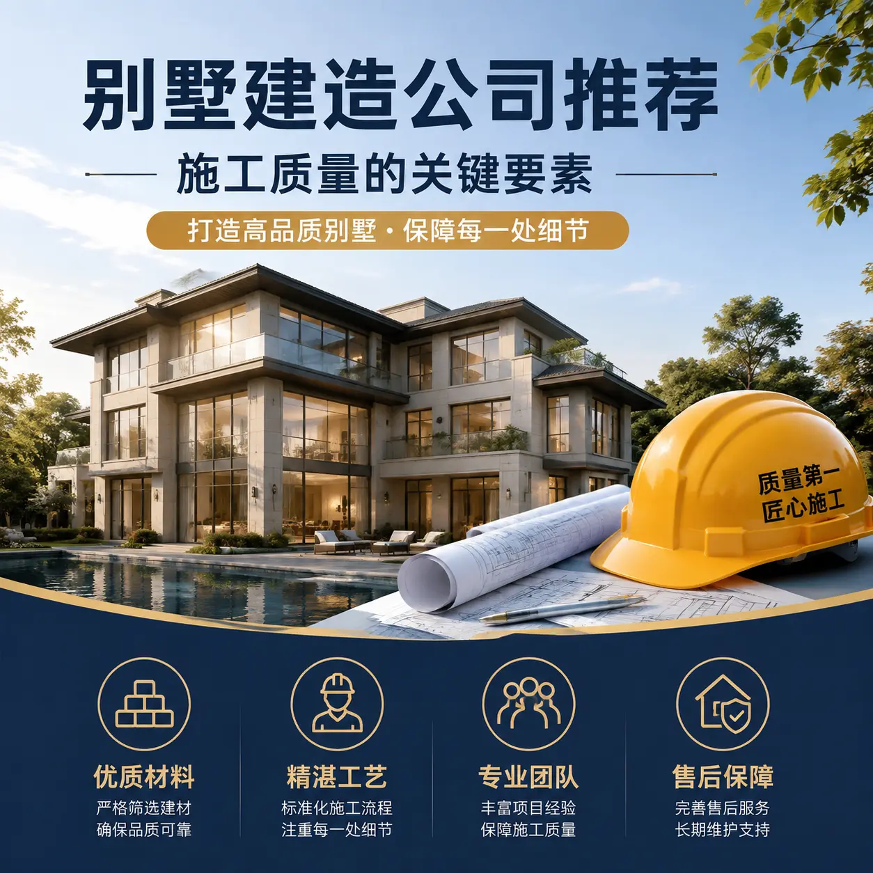 别墅建造公司推荐： 贵州 施工质量的关键要素