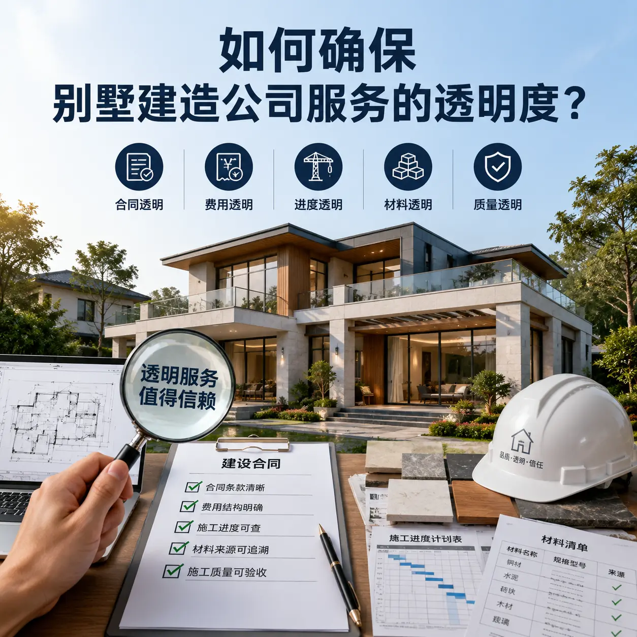 在 贵州 如何确保别墅建造公司服务的透明度?