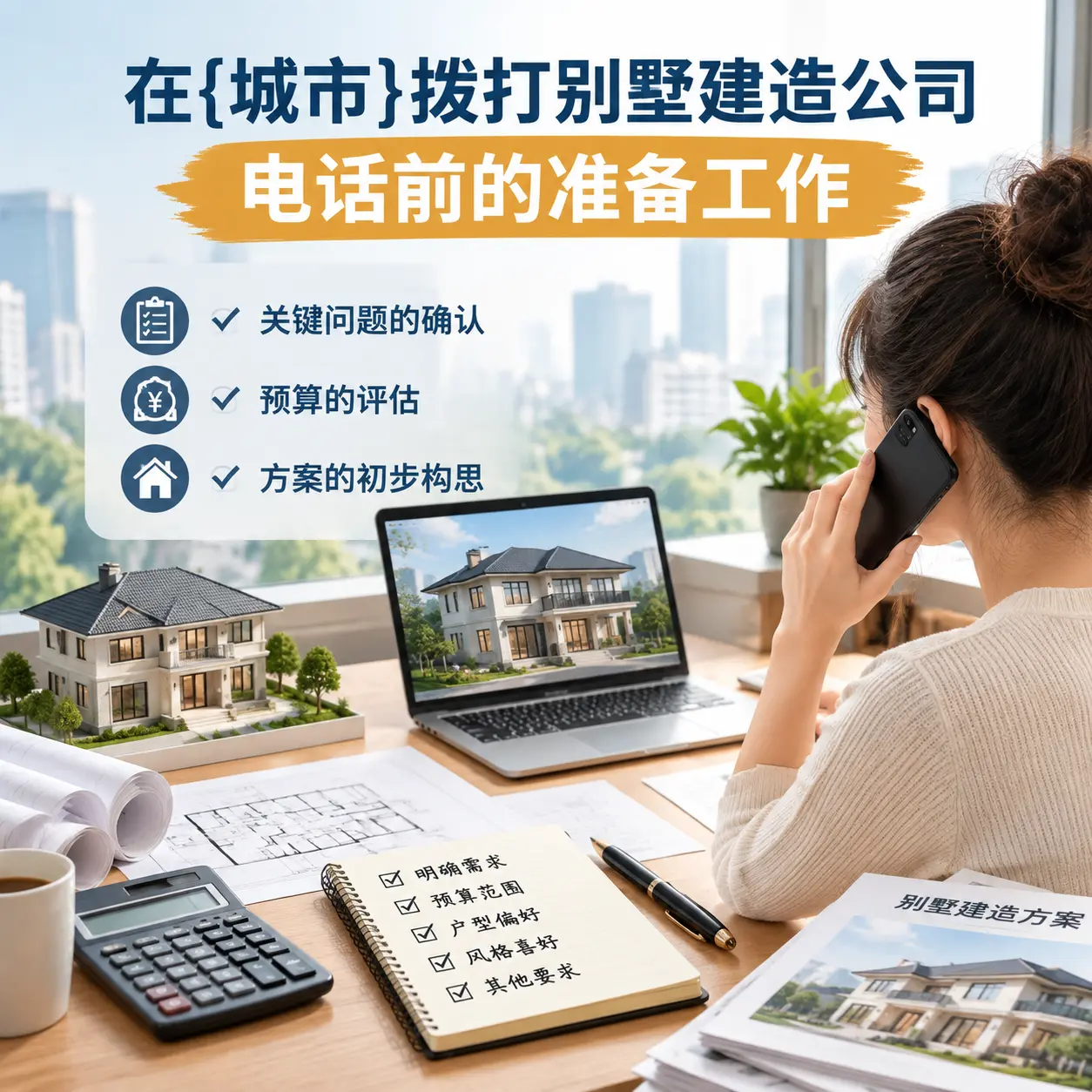 在贵州拨打别墅建造公司电话前的准备工作