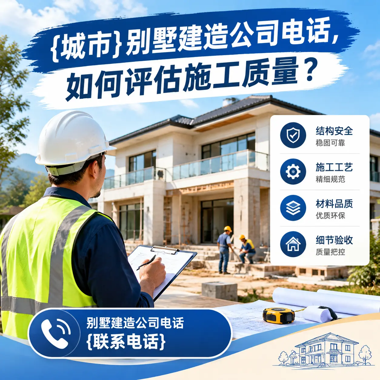 贵州别墅建造公司电话，如何评估施工质量？