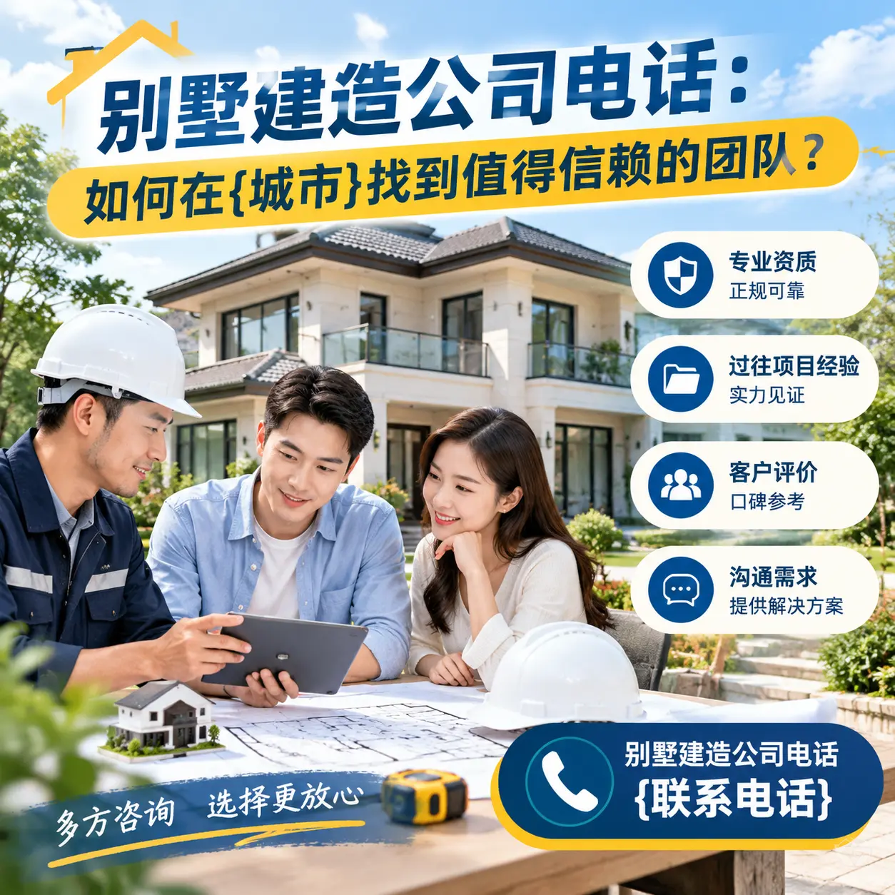 别墅建造公司电话:如何在贵州找到值得信赖的团队?