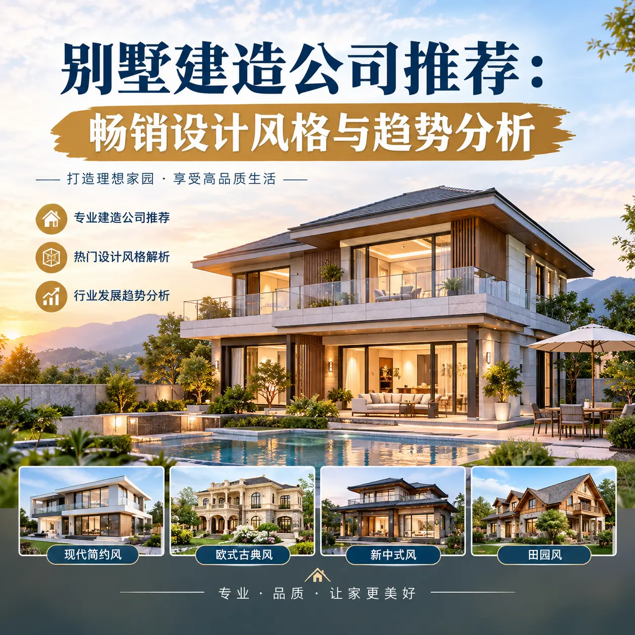 别墅建造公司推荐: 贵州 畅销设计风格与趋势分析