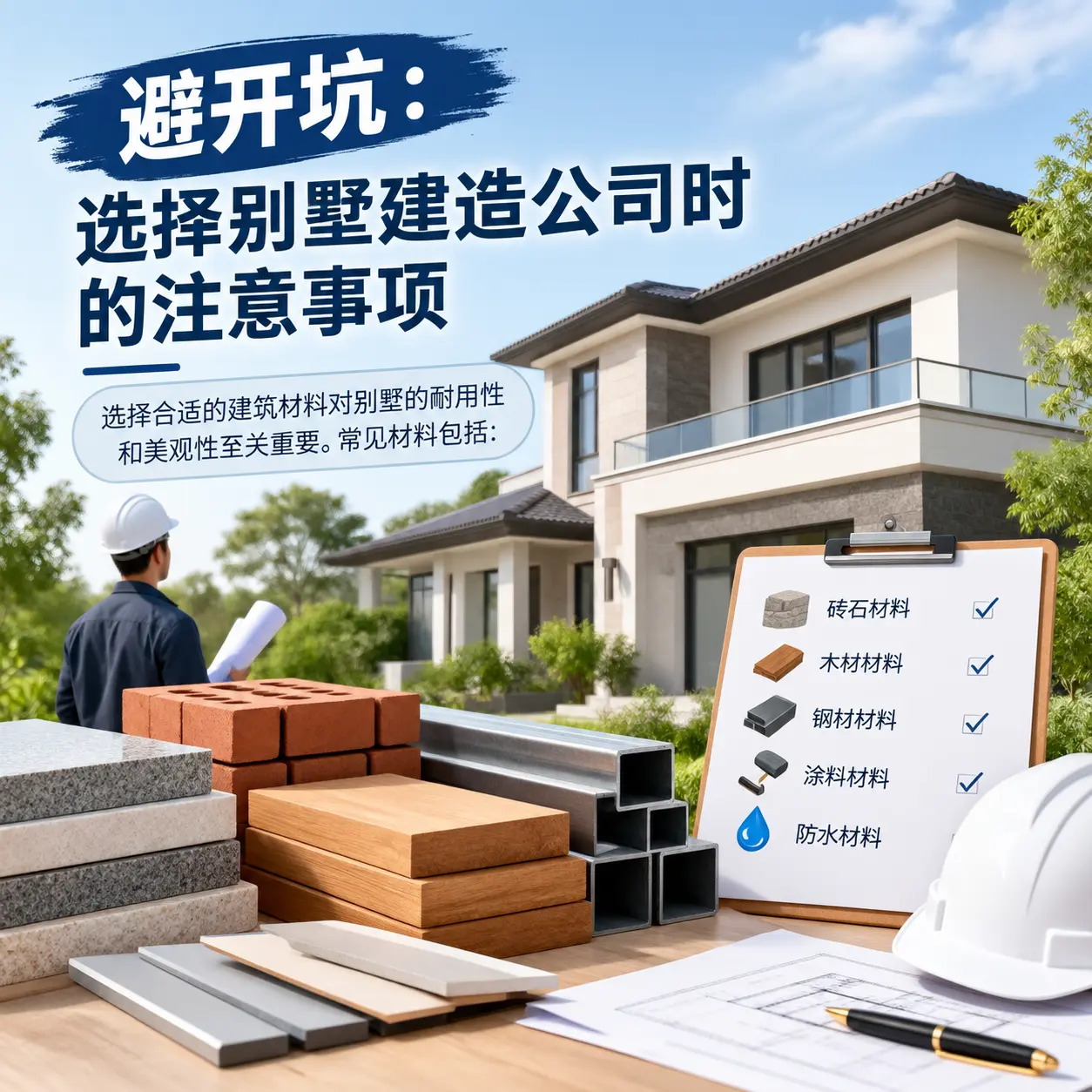 避开坑:选择 贵州 别墅建造公司时的注意事项
